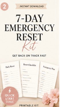 7-Day Emergency Reset Planner | Get Your Life Back on Track | Printable Productivity Challenge