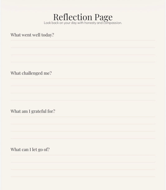Mental Clarity Journal | Anxiety & Overthinking Workbook | Guided Reflection Printable