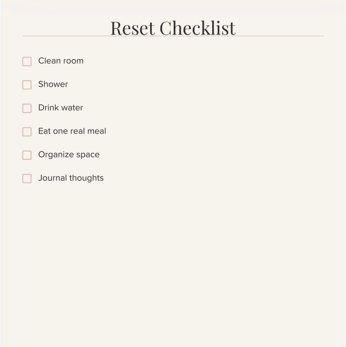 7-Day Emergency Reset Planner | Get Your Life Back on Track | Printable Productivity Challenge