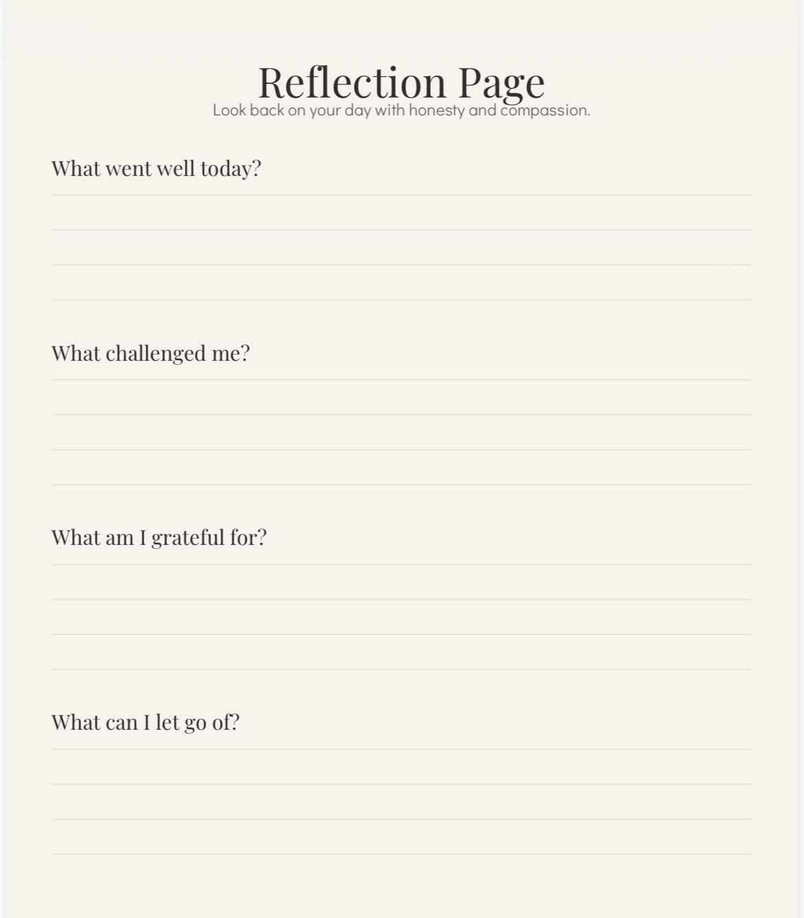 Mental Clarity Journal | Anxiety & Overthinking Workbook | Guided Reflection Printable