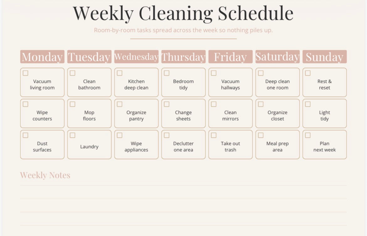 30-Day Life Reset Planner | Glow Up Journal | Habit Tracker | Self-Care & Productivity Printable PDF