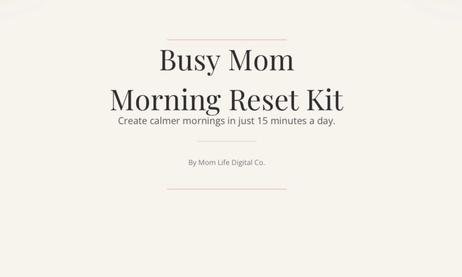 The Busy Mom Reset
