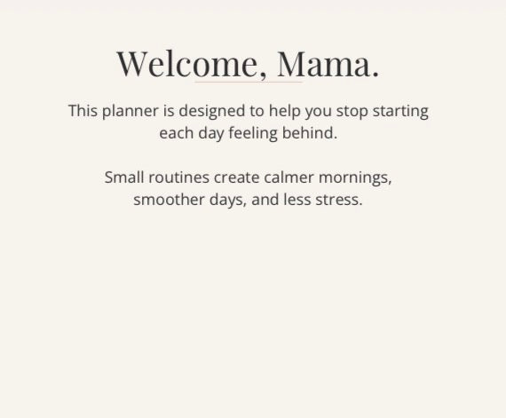 The Busy Mom Reset