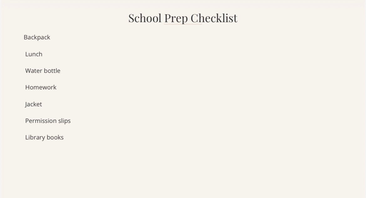 The Busy Mom Reset