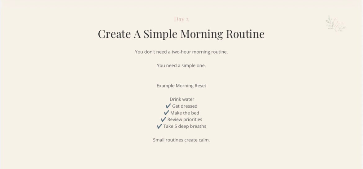 The Calm Mom Reset: A 14-Day Guide to Stress Less, Simplify Your Home, and Find Balance in Motherhood