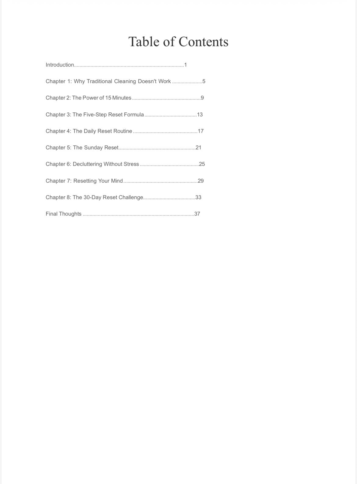 The 15-Minute Reset Method: A Simple Home Cleaning & Organization System for Busy Moms | 30-Day Declutter, Cleaning Routine & Stress-Free House Reset Guide